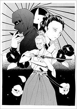 【メディア・芸術学部】マンガ表現II　作品展示「～美剣士を描く～ 美剣士グランプリ」