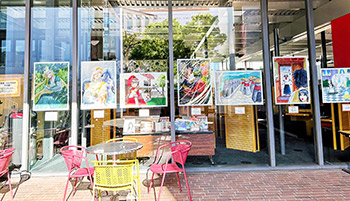 コミックイラストレーションⅡ「昔話、おとぎ話のその後・・・」作品展の様子